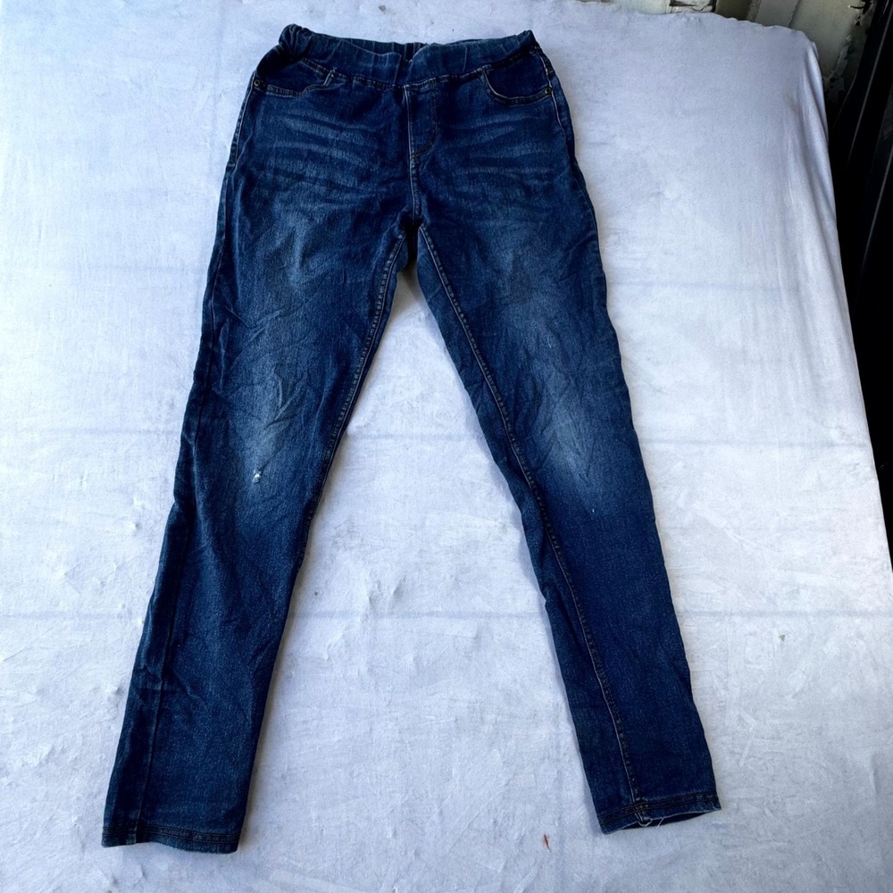 Jvini Fashion Skinny Jeans Womens Small Blue Denim Medium Wash Elastic Waist
